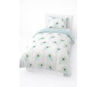 Mortreux Couette tempérée Plumes/Plumes Vert - 1 Personne 140 x 200 - Toutes Saisons