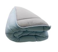 Mortreux Couette Ultra Chaude Gris Anthracite/Bleu Ciel - 2 Personnes 220 x 240 - spécial Hiver
