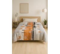 Mortreux Couette Ultra légère Gream Géométrie - 1 ou 2 Personnes 200X200 - Spécial Eté