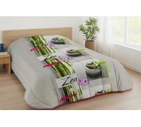 Mortreux Couette Ultra légère imprimée Zen - 1 ou 2 Personnes - Spécial Eté