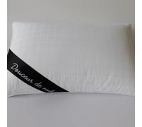 Mortreux Oreiller Douceur de Nuit Coton Percale - 45 x 70 - Toutes Saisons