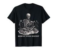 Mortui Vivos Docent Crâne Science Médico-légale T-Shirt