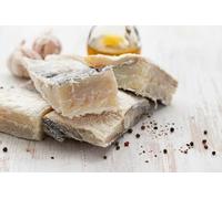 Morue Salée et Séchée, Poisson Séché de Qualité Supérieure, Barquette 500g