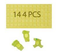 Moruiero Lot de 144 rubans adhésifs pour Smiski Hippers - Accessoire de téléphone - Coussinets adhésifs transparents double face - Ajustement personnalisé - Mini figurine amovible - Colle transparente