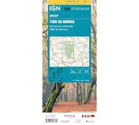 Carte touristique plastifiée - Tour du Morvan | IGN
