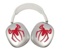MORWLAT Coque pour AirPods Max en métal araignée, coques transparentes et douces pour hommes et femmes, coque de protection pour Apple AirPods Max (rouge)