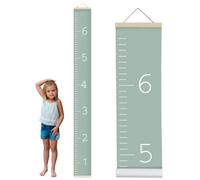 Morxy Toise de croissance en toile pour enfants - Décoration murale unisexe pour chambre d'enfant - Tableau de mesure de la hauteur - Ruban adhésif mural avec tableau de hauteur pour enfants (toile,