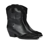 MOS Mosh - Bottes en cuir inspirées de l'Ouest avec bout pointu - Femme - Chaussures - Noir - Taille: 40 EU