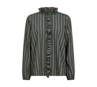 MOS MOSH Chemisier 'Billy' vert foncé / blanc, Taille M