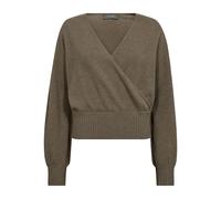 MOS Mosh, Femme, Pulls, Brun, Taille: 36 FR Pull en Tricot en Cachemire Brindle