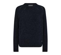 MOS Mosh, Femme, Pulls, Noir, Taille: 44 FR Pull en Tricot Doux Thora Navy