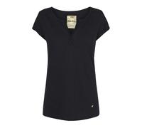 MOS Mosh, Femme, Tops, Noir, Taille: 40 FR Haut de tee-shirt en lin et coton noir