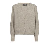 MOS Mosh - Gilet en Tricot Doux Col en V Gris - Femme - Pulls - Gris - Taille: 40 FR
