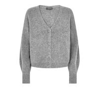MOS Mosh - Gilet en Tricot Gris Col en V - Femme - Pulls - Gris - Taille: 38 FR