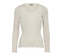 MOS Mosh - Haut de tee-shirt sans couture avec design côtelé - Femme - Tops - Beige - Taille: 40/42 FR