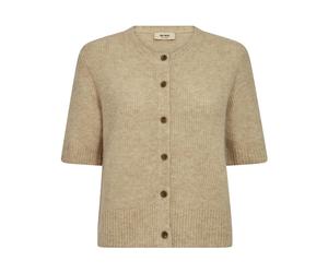 MOS Mosh - MMThora V-Neck Knit Cardigan - Femme - Pulls - Beige - Taille: 36 FR