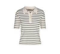 MOS MOSH Polo MMCALIZSTRIPESS crème | XL