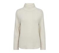 MOS Mosh - Pull à col haut avec motif côtelé - Femme - Pulls - Beige - Taille: 40 FR