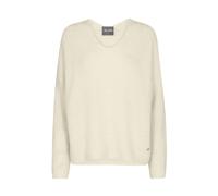 MOS Mosh - Pull en Alpaga et Laine à Col V - Ecru - Femme - Pulls - Beige - Taille: 44 FR