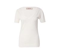 MOS Mosh, Femme, Tops, Blanc, Taille: 38 FR Tee-shirt à col en V doux en Ecru