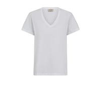 MOS Mosh, Femme, Tops, Blanc, Taille: 38 FR Tee-shirt basique blanc avec col en V