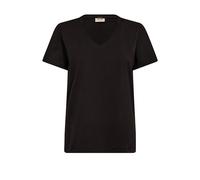 MOS Mosh, Femme, Tops, Noir, Taille: 44 FR Tee-shirt basique noir à col en V