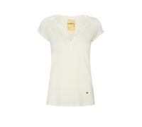 MOS Mosh - Tee-shirt classique col V - Ecru - Femme - Tops - Blanc - Taille: 42 FR
