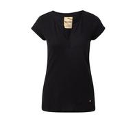 MOS Mosh - Haut de tee-shirt en lin et coton noir - Femme - Tops - Noir - Taille: 36 FR