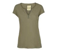 MOS Mosh - T-shirt style Army en lin et coton - Femme - Tops - Vert - Taille: 38 FR