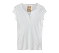 MOS Mosh - Tee-shirt classique col V - Ecru - Femme - Tops - Blanc - Taille: 42 FR