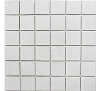 MOS16B-0101 Mosaïque Carreau Céramique Blanc Mat pour Mur de Salle de Bains