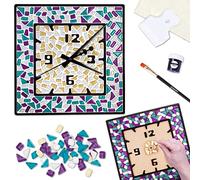 Mosaaro Kit de carreaux de mosaïque en verre avec mécanisme - Art exclusif pour adultes et adolescents - Cadeau créatif pour les amateurs d'artisanat - Mosaïques décoration d'intérieur (jaune)