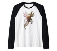 Mosaic Axolotl - Spotted Morph Science Lovers Manche Raglan