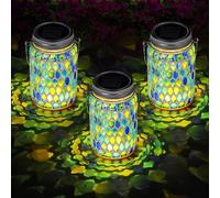 Mosaic Solar Lights,Lanternes d'extérieur,Lanternes solaires