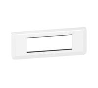 Mosaic support plaque 6 modules blanc horizontal