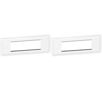 Mosaic support plaque 6 modules blanc horizontal (Lot de 2)
