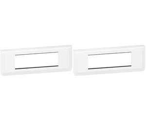 Mosaic support plaque 6 modules blanc horizontal (Lot de 2)