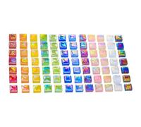 Mosaic Tile Set, Glass Craft Pieces Pack, Mixed Color Art Supplies Kit, DIY Decoration Craft Material Box, for Home Decoration Jewelry Making Table Art Wall Design Project Use