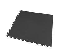 MOSAIK FLOOR - Lot de 10 m² - Dalles PVC Joints Invisibles Noires I Épaisseur 7mm I Garage, Atelier, Entrepôt, Fitness, Bureau I Pose Simple et Rapide