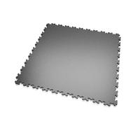 MOSAIK FLOOR - Lot de 14 m² - Dalles PVC Clipsables Gris-Foncé I Épaisseur 5mm I Pose Simple et Rapide - Garage, Atelier, Entrepôt, Fitness, Bureau