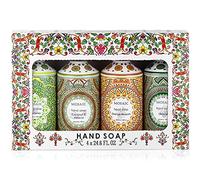 Mosaik - Savon liquide pour les mains - Coffret cadeau - Savon pour les mains et la cuisine - Idéal pour la salle de bain et la cuisine - Huile d'olive, noix de coco et hibiscus + gardénia + fleur