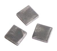 Mosaïque Acrylique 1x1 Cm Métallique, Argent Brillant, Boîte - Env. 205 Pces / 50 G