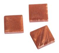 Mosaïque Acrylique 1x1 Cm Métallique, Safran, Boîte - Env. 205 Pces / 50 G