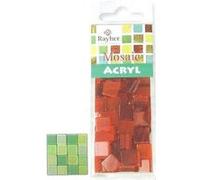 Mosaïque acrylique, 1x1 cm, transparente - Vert tilleul Vert