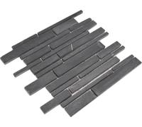 Mosaïque ardoise naturelle noire pour mur salle de bain, toilettes, cuisine, revêtement de salle de bain, tapis de mosaïque