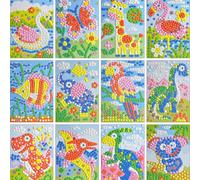 Mosaïque Autocollante Eva 3d Pour Enfants, Puzzle, Autocollants Dinosaures, Dessin Animé, Jouets Éducatifs Créatifs