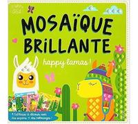 Mosaïque brillante happy lamas coffret coloriage