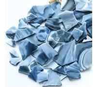 Mosaique Carreaux de mosaïque en Mica polygone, 3.5oz/100g, bricolage artisanal, Fragments colorés, carreaux de verre, matériaux de fabrication, pièces de forme irrégulière(Ink)