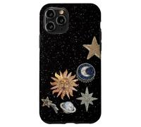 Mosaïque céleste de Minuit, Soleil Cosmique Vintage, Tendance Y2K Coque pour iPhone 11 Pro