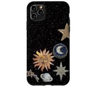 Mosaïque céleste de Minuit, Soleil Cosmique Vintage, Tendance Y2K Coque pour iPhone 11 Pro Max